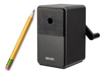 Opakowanie Strugaczka na korbkę z pojemnikiem czarna