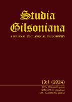 Studia Gilsoniana 13 nr 1. Autor:   Praca zbiorowa. SmakLiter.pl Okładka książki Studia Gilsoniana 13 nr 1