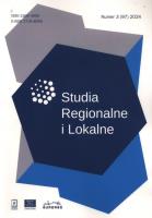 Opakowanie Studia Regionalne i Lokalne 3/2024 (97)