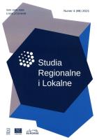 Opakowanie Studia Regionalne i Lokalne 4 (86) 2021