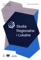 Opakowanie Studia Regionalne i Lokalne 4 (90) 2022