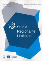 Opakowanie Studia regionalne i lokalne Ukrainian Special Issue 2024