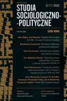 Opakowanie Studia socjologiczo polityczne Nowe 2(17)2022