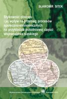 Stykowość obszaru i jej wpływ na przebieg.... Autor: Sławomir Sitek. SmakLiter.pl Okładka książki Stykowość obszaru i jej wpływ na przebieg...