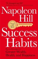 Success Habits. Autor: Napoleon Hill. SmakLiter.pl Okładka książki Success Habits