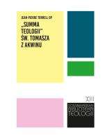 „Summa teologii” św. Tomasza z Akwinu. Autor: Jean-Pierre Torrell OP. SmakLiter.pl Okładka książki „Summa teologii” św. Tomasza z Akwinu
