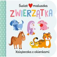 Świat maluszka. Zwierzątka. Książeczka z okienkami. Autor: Martina Hogan. SmakLiter.pl Okładka książki Świat maluszka. Zwierzątka. Książeczka z okienkami