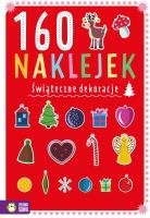 Świąteczne dekoracje. 160 naklejek. Autor: Zuzanna Osuchowska. SmakLiter.pl Okładka książki Świąteczne dekoracje. 160 naklejek
