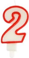 Opakowanie Świeczka 2 czerwona