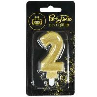 Opakowanie Świeczka 2 eko-brokat