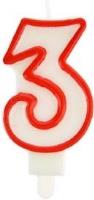 Opakowanie Świeczka 3 czerwona