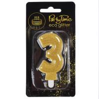 Opakowanie Świeczka 3 eko-brokat