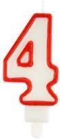 Opakowanie Świeczka 4 czerwona