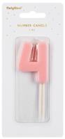 Opakowanie Świeczka 4 jasno różowa 5,5cm