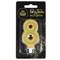 Opakowanie Świeczka 8 eko-brokat