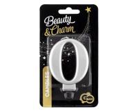 Opakowanie Świeczka B&C 0 metalik srebrna 8,0cm