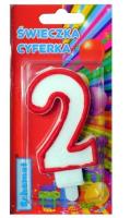 Opakowanie Świeczka cyferka 2