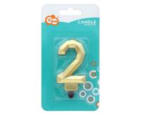 Opakowanie Świeczka Cyfra 2 Diament 7.6cm