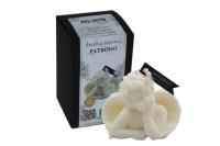 Świeczka naturalna wolnostojąca sojowa Patrono. Wydawca: MiMoCandles. SmakLiter.pl Opakowanie Świeczka naturalna wolnostojąca sojowa Patrono