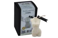 Świeczka naturalna wolnostojąca sojowa Torso. Wydawca: MiMoCandles. SmakLiter.pl Opakowanie Świeczka naturalna wolnostojąca sojowa Torso