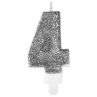 Opakowanie Świeczka premium 4 srebrna