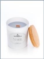 Świeczka sojowa Noir biała 135g. Wydawca: Pavoncella. SmakLiter.pl Opakowanie Świeczka sojowa Noir biała 135g