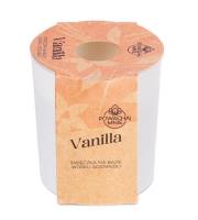 Świeczka sojowa Powąchaj mnie Vanilla biała 130ml. Wydawca: Pavoncella. SmakLiter.pl Opakowanie Świeczka sojowa Powąchaj mnie Vanilla biała 130ml
