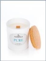 Świeczka sojowa Pure biała 135g. Wydawca: Pavoncella. SmakLiter.pl Opakowanie Świeczka sojowa Pure biała 135g