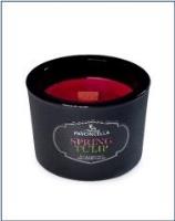 Świeczka sojowa Spring Tulip czarna 170g. Wydawca: Pavoncella. SmakLiter.pl Opakowanie Świeczka sojowa Spring Tulip czarna 170g
