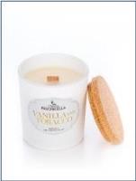 Świeczka sojowa Vanilla and Tabacco biała 135g. Wydawca: Pavoncella. SmakLiter.pl Opakowanie Świeczka sojowa Vanilla and Tabacco biała 135g