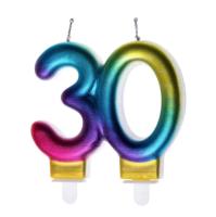 Opakowanie Świeczka urodzinowa 30 kolorowa
