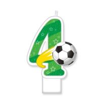 Opakowanie Świeczka urodzinowa 4 Piłka 8cm