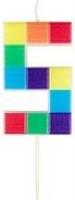 Opakowanie Świeczka urodzinowa 5 klocki 7cm