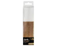 Opakowanie Świeczki B&C brokatowe złote 16szt