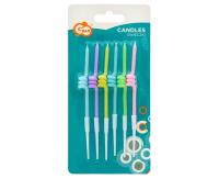 Opakowanie Świeczki spirale makaronikowe 12x0.25cm 6szt