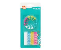 Opakowanie Świeczki urodzinowe 4 kolory spiralne 6cm 24szt