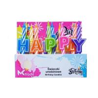 Opakowanie Świeczki urodzinowe kolorowe Happy Birthday