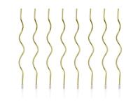 Opakowanie Świeczki urodzinowe zakręcone złote 14cm 8szt