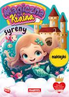 Syreny z naklejkami. Magiczna kraina. Autor: Katarzyna Salamon. SmakLiter.pl Okładka książki Syreny z naklejkami. Magiczna kraina