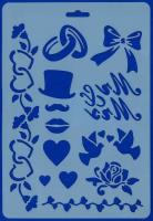 Opakowanie Szablon Silhouette wesele