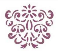 Opakowanie Szablon zmywalny ornament 12x15cm 0,5mm