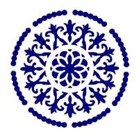 Opakowanie Szablon zmywalny ornament A4 20x30cm