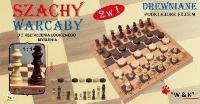 Szachy, warcaby 2w1 drewniane. Wydawca: W&K. SmakLiter.pl Opakowanie Szachy, warcaby 2w1 drewniane