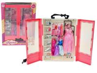 Opakowanie Szafa z 4 sukienkami dla lalek 29cm + akcesoria