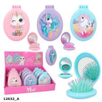 Opakowanie Szczotka do włosów Ylvi Jednorożec składana 1szt. mix wzorów 12632A