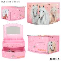 Opakowanie Szkatułka na biżuterię Miss Melody z lusterkiem i szufladką 12404A