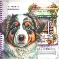 Opakowanie Szkicownik 200x200/40K gładki Berneński pies FRESH