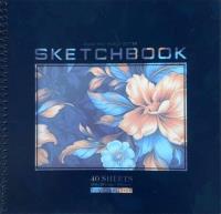 Opakowanie Szkicownik 200x200/40K gładki Kwiaty FRESH