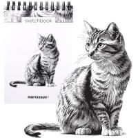 Szkicownik A6/60K na spirali - Kot. Wydawca: Narcissus. SmakLiter.pl Opakowanie Szkicownik A6/60K na spirali - Kot