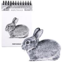 Szkicownik A6/60K na spirali - Królik. Wydawca: Narcissus. SmakLiter.pl Opakowanie Szkicownik A6/60K na spirali - Królik